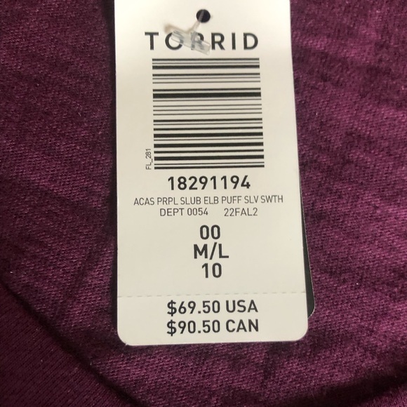 NWT Torrid Mini Slub Puff Sleeve Skater Dress - size 00 - Picture 8 of 13